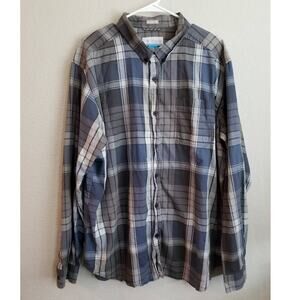 Columbia Men's Long Sleeve Plaid Shirt Size XL button down collared pocket